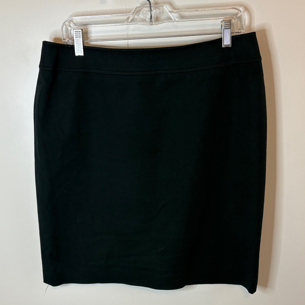 TIGI Elegant Black Cotton Chino Pencil Skirt